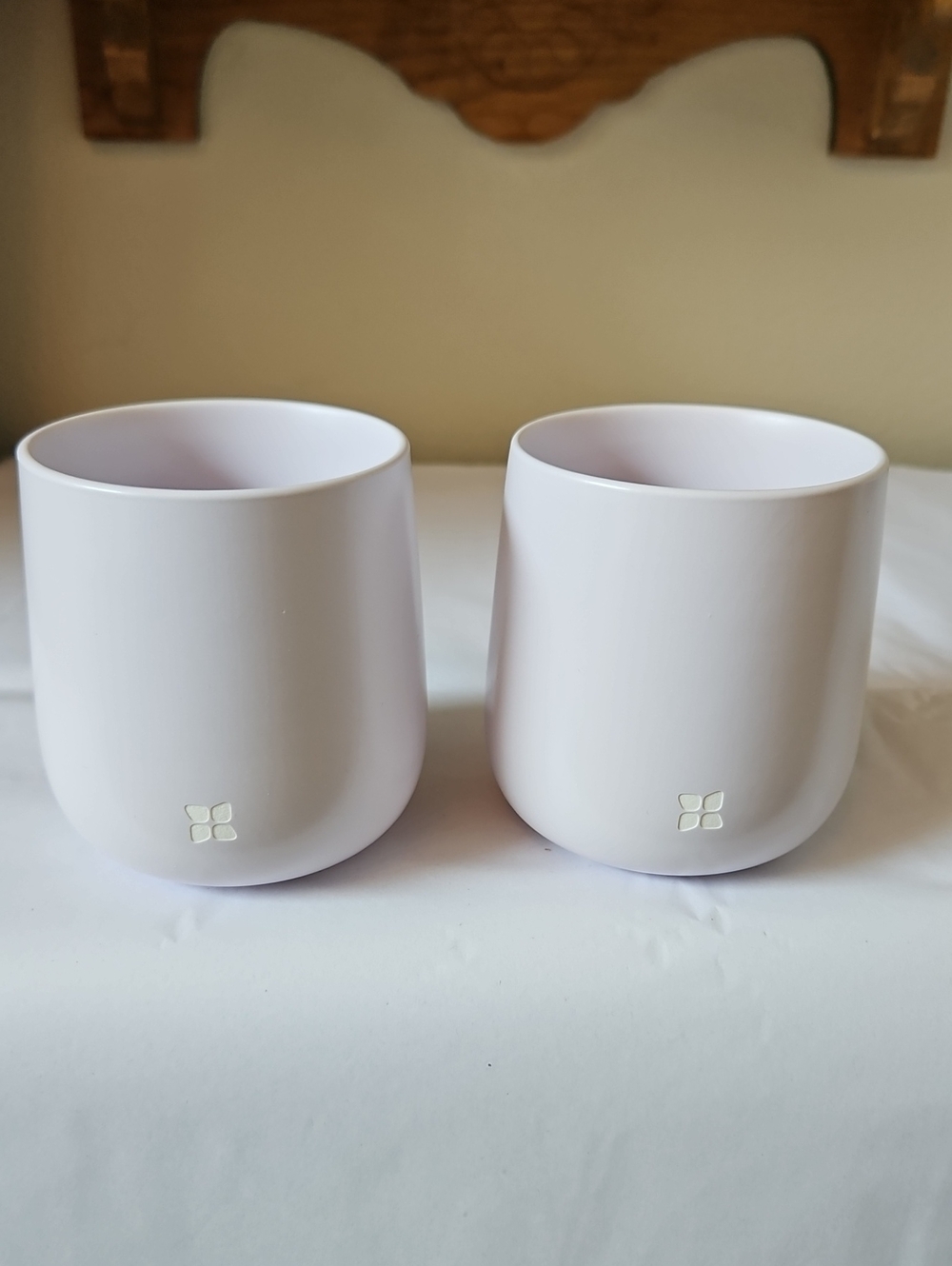 Waterdrop Double-Walled Insulated Porcelain Cup Set